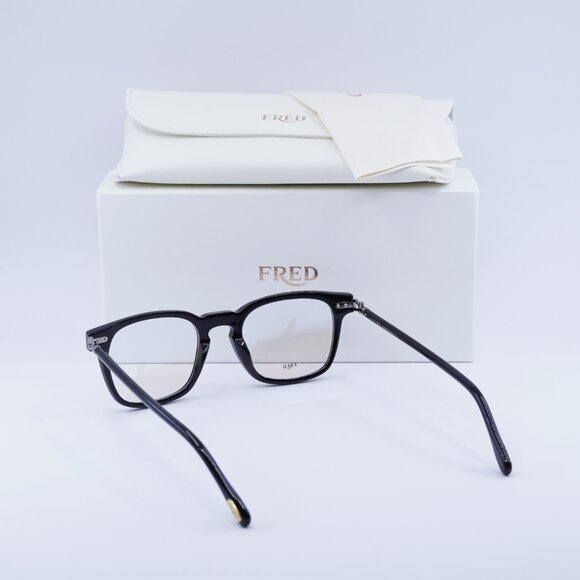 Fred FG50006I 001 Square 50mm Eyeglasses - Black - Picture 5 of 10